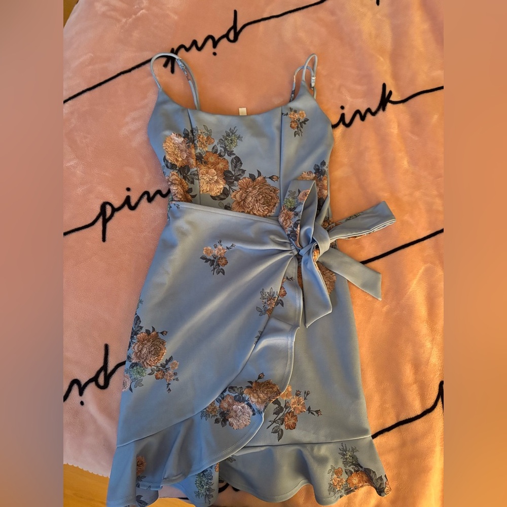 Floral Blue Dress